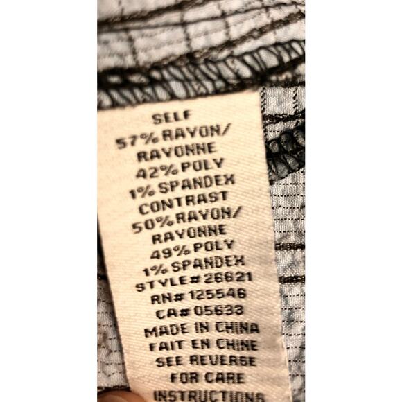 Habitat Clothes to Live In Women's Small Tunic Top Blue Black Hippie Boho - Picture 5 of 8